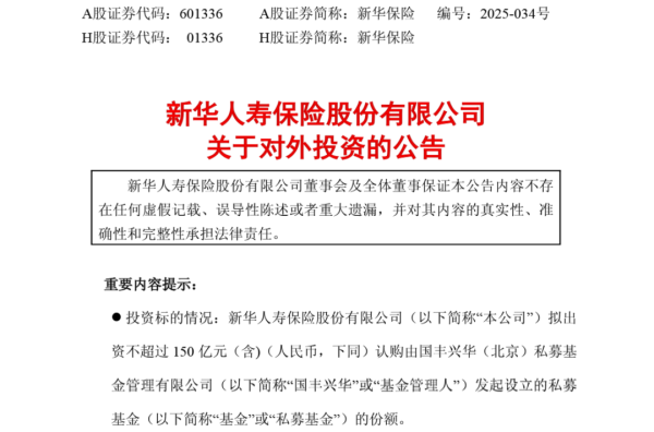 配资指数平台 险资再出手！认购150亿元！
