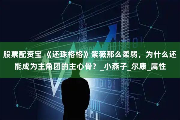 股票配资宝 《还珠格格》紫薇那么柔弱，为什么还能成为主角团的主心骨？_小燕子_尔康_属性