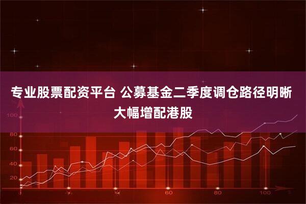 专业股票配资平台 公募基金二季度调仓路径明晰 大幅增配港股